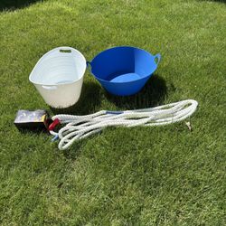 Tug Of War Rope ,, 2 Tubs