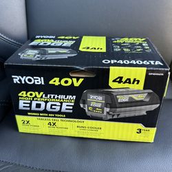 RYOBI 40V 4.0 Ah Lithium-Ion High Performance EDGE Battery $199 plus tax at Home Depot