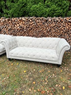 Two couches and coffee table