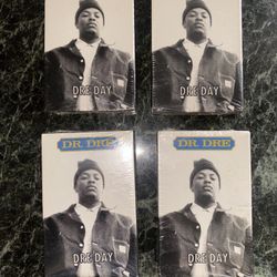 Dr dre dre day cassettes new sealed  1990s version  Case is vg+ 4x tapes in total