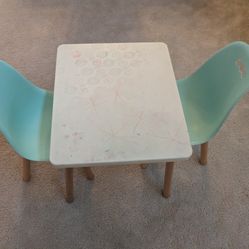Kids Table And 2 Chairs