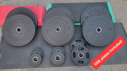 American Barbell Bumper Plate set (Pounds)