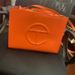 Orange Telfar Bag 
