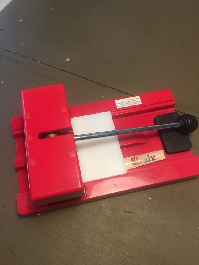Sizzix die cut machine