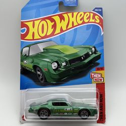 Hot Wheels Green Chevrolet Camaro Then and Now