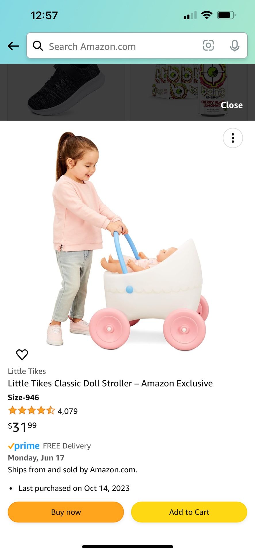Brand new little tykes Doll Stroller