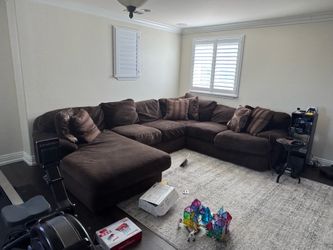 Brown Sectional Couch Sofa