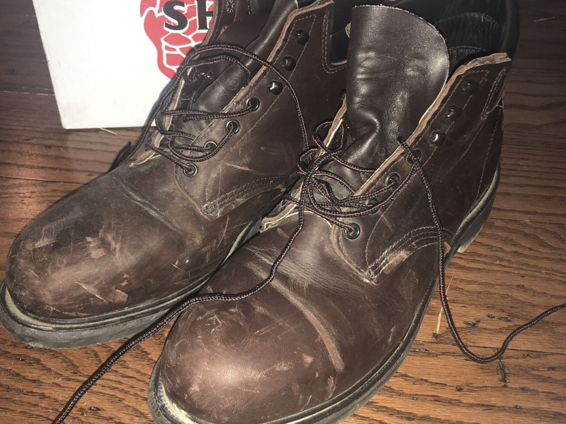 Red Wing Steel Toe Boots Sz 13