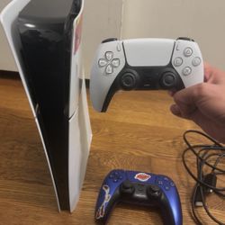 Ps5 lightly Used With 2 Controllers 