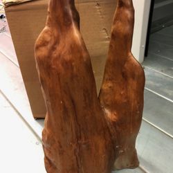 Hand Carved Wood Statue 