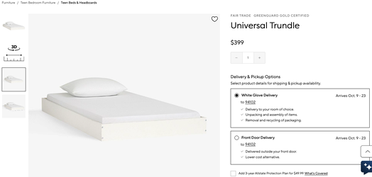 Pottery Barn Kids White Twin Trundle – Universal