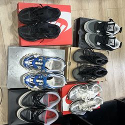6 pairs of sneakers