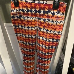 reebok tight fit capri stars and stripes print fourth of July XS 