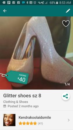 Fashionable high heel shoes