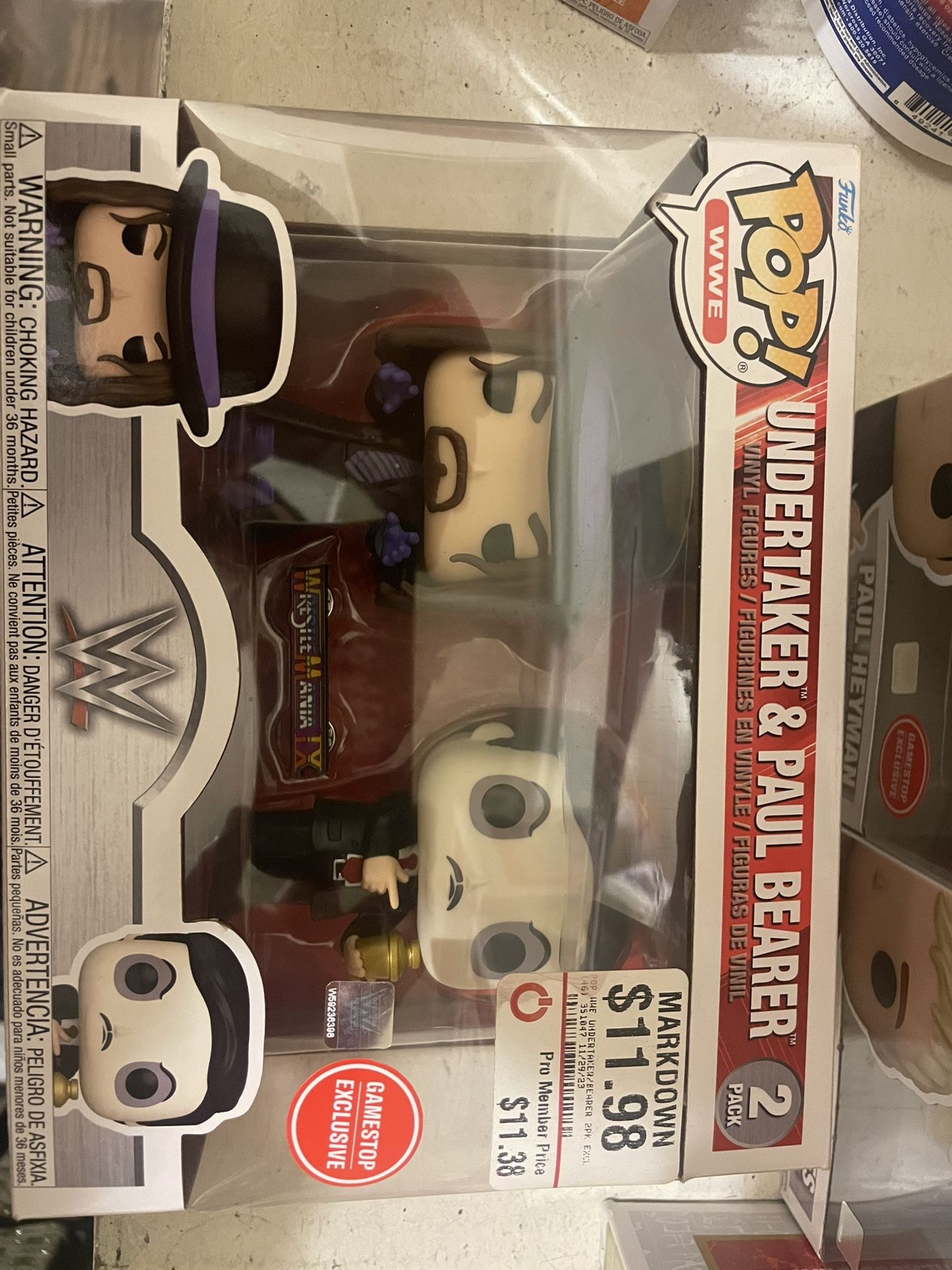 PoP! Undertaker and Paul Bearer Exclusive Vinyl Figure