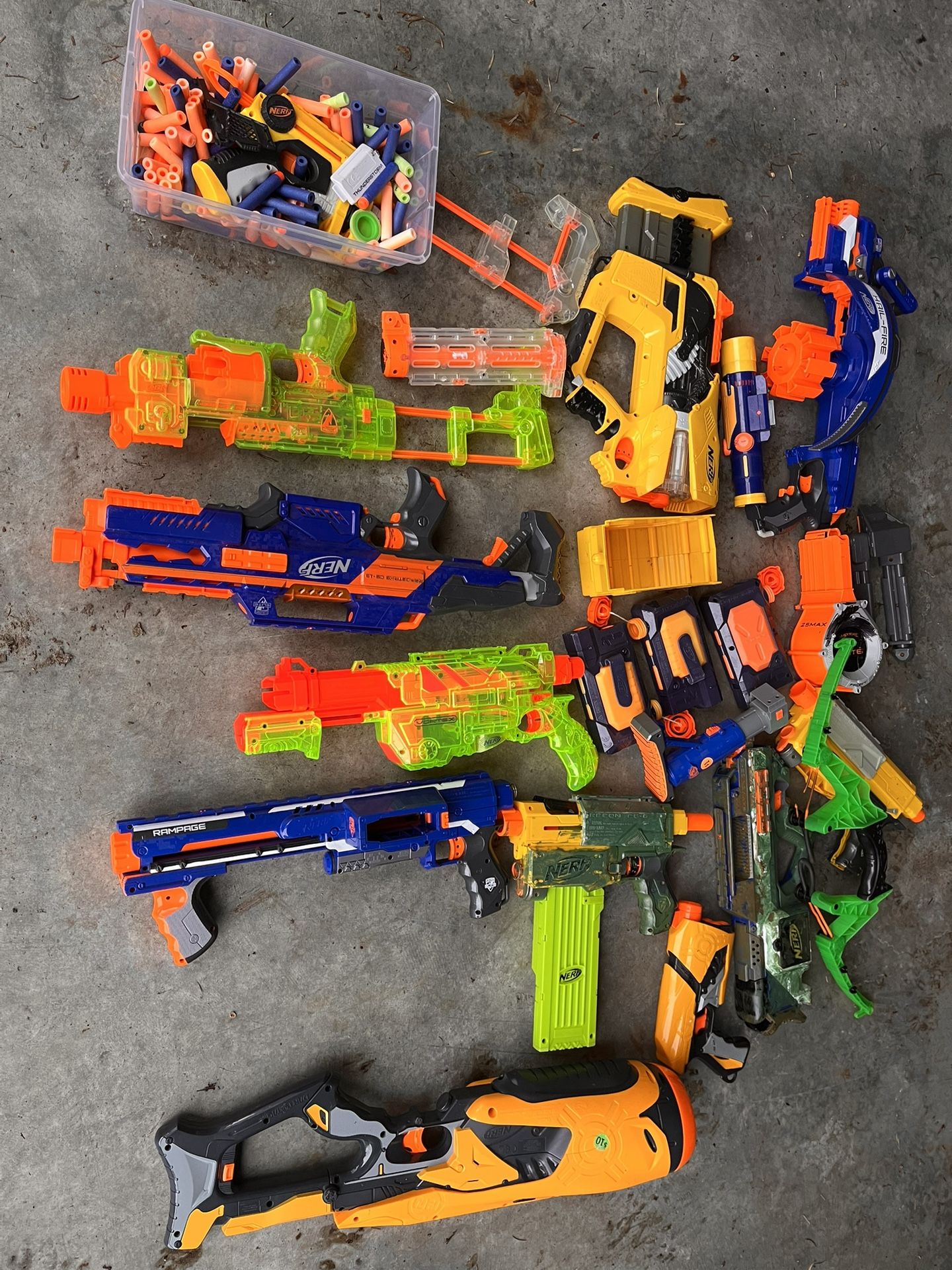 Large Container of NERF Guns