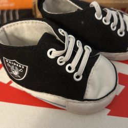 Raiders Crib Shoes Baby 0-6 Months 