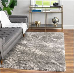 Thomasville Gray Shag Rug 6.6 x 9, New