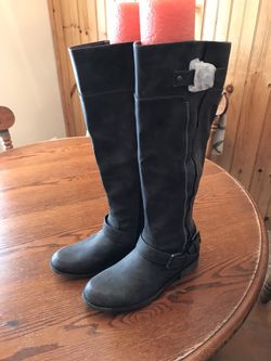 Just Fab Grey Fashion Boots