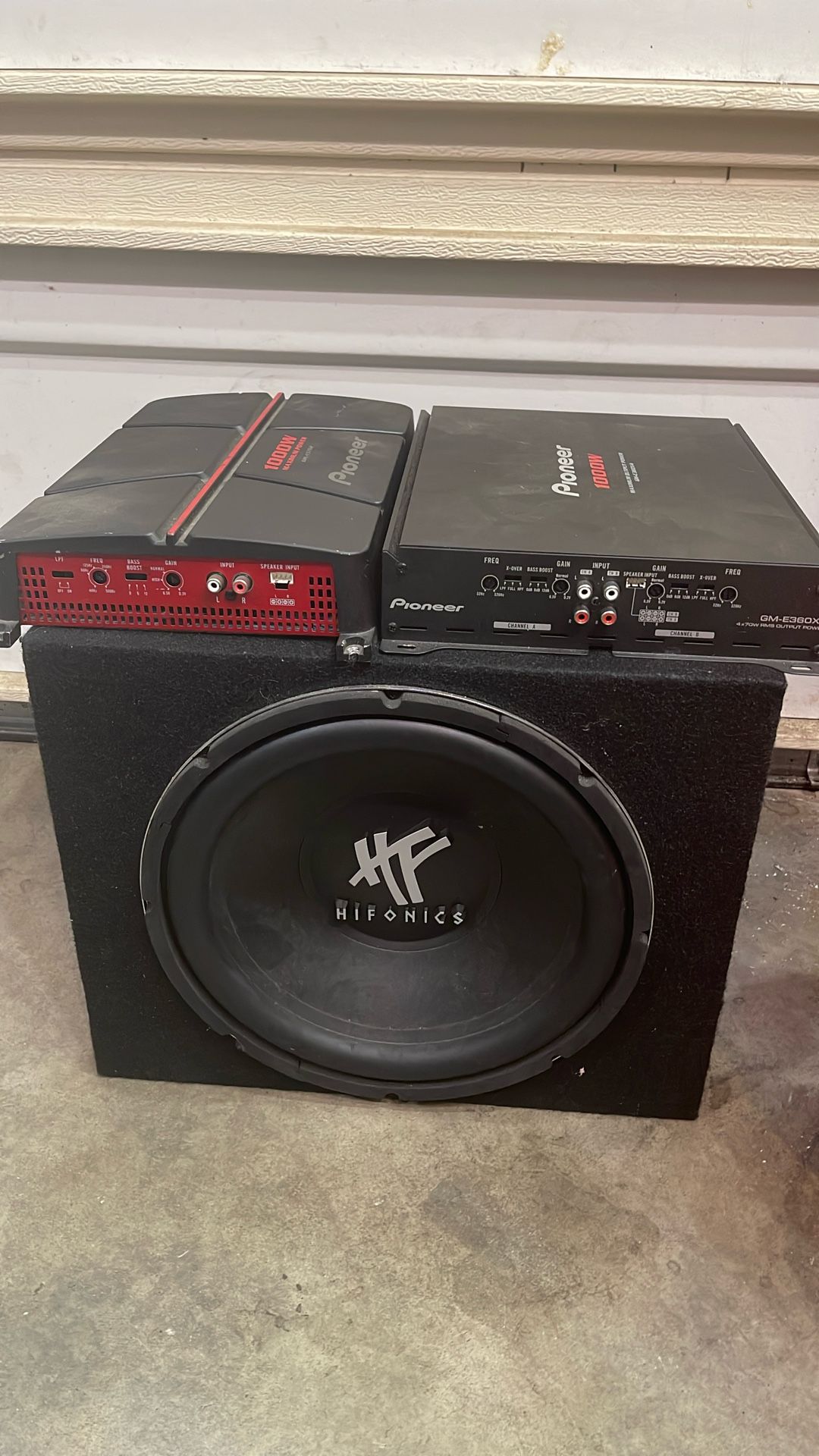 Subwoofer And Amplifier