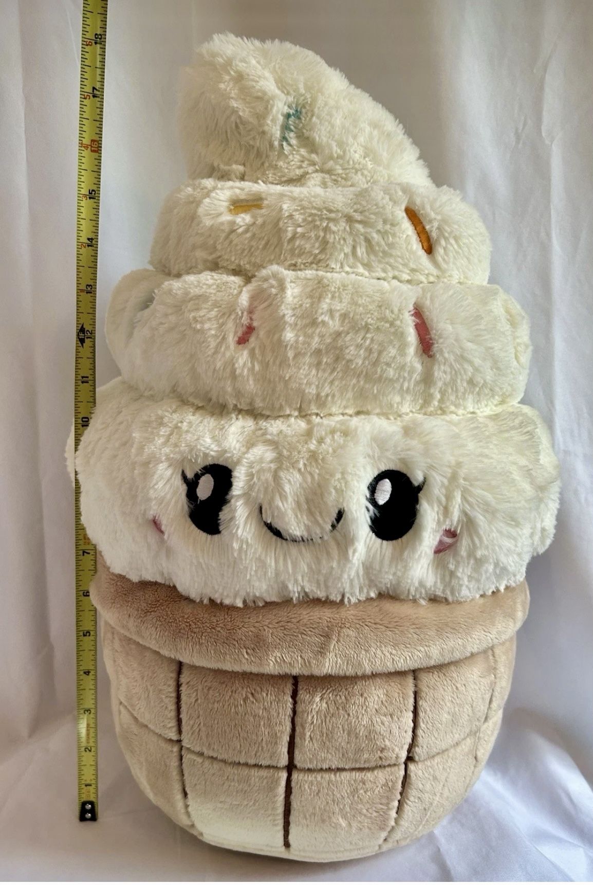 Rare Squishable Retired 18” Vanilla Ice Cream Cone