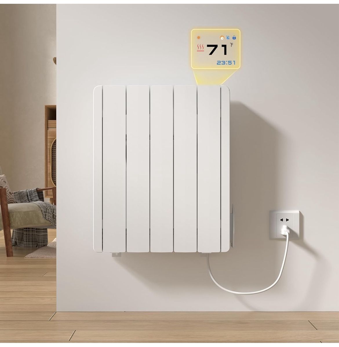Eueiriup Electric Wall Heater