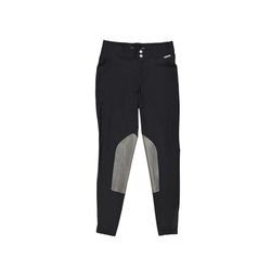 Kerrits Black Equestrian Riding Pants Gray Knee Patch 🏇