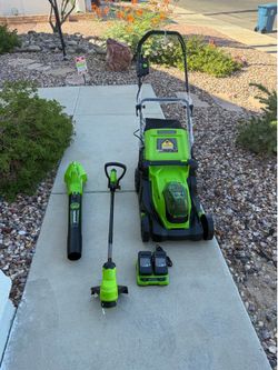 Lawnmower set