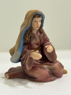 Thomas Kinkade Hawthorne Village Mother Mary Porcelain Nativity Figurine