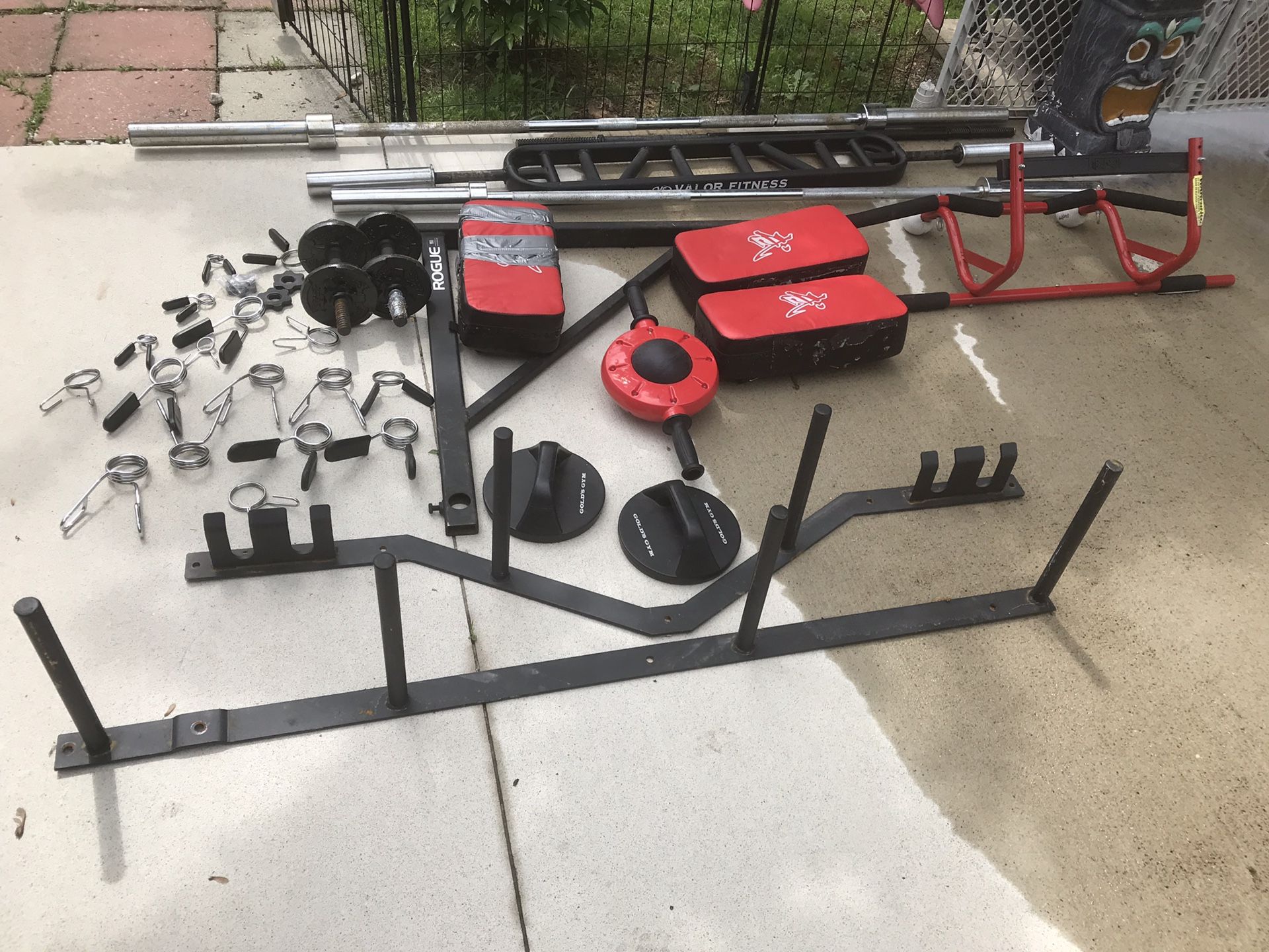 Assorted exercise equipment