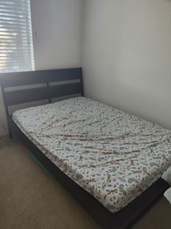 Full size IKEA bed frame and mattress