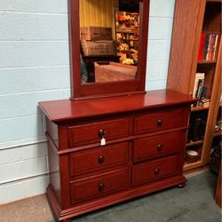 Dresser With a Mirror
