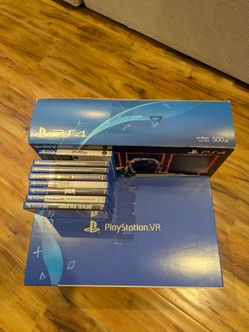 PS4 500GB + PlayStation VR Bundle - 7 Games, 2 Move Controllers, All Boxes