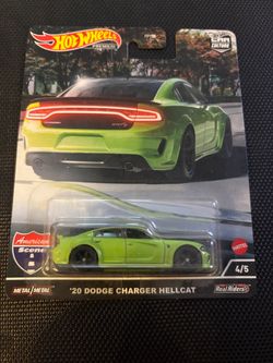 Mattel Hot Wheels Premium '20 Dodge Charger Hellcat Green 4/5 Car Culture