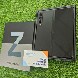 SAMSUNG GALAXY Z FOLD 3 5G UNLOCKED.    FREE SMARTWACH/ HEADPHONES. PAY $1 TODAY  REST IN  PAYMENTS.  NO  CREDIT NEEDED FINANCING 