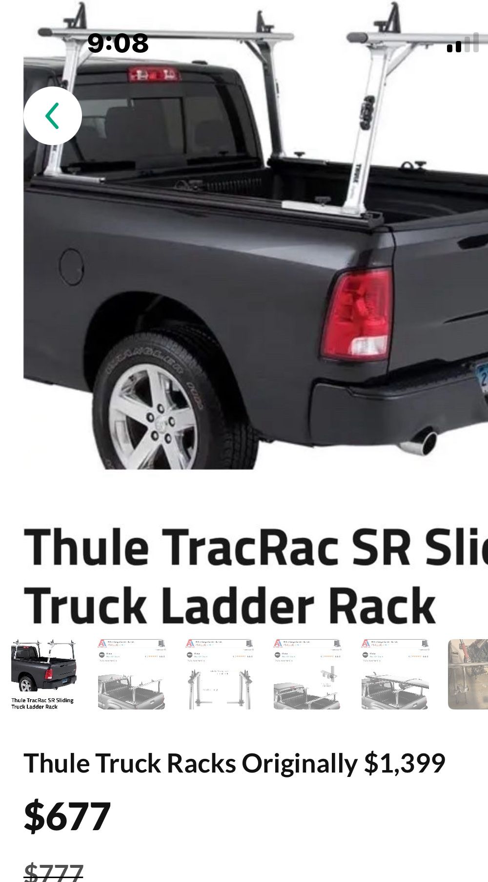 Thule Truck Racks Originally $1,399