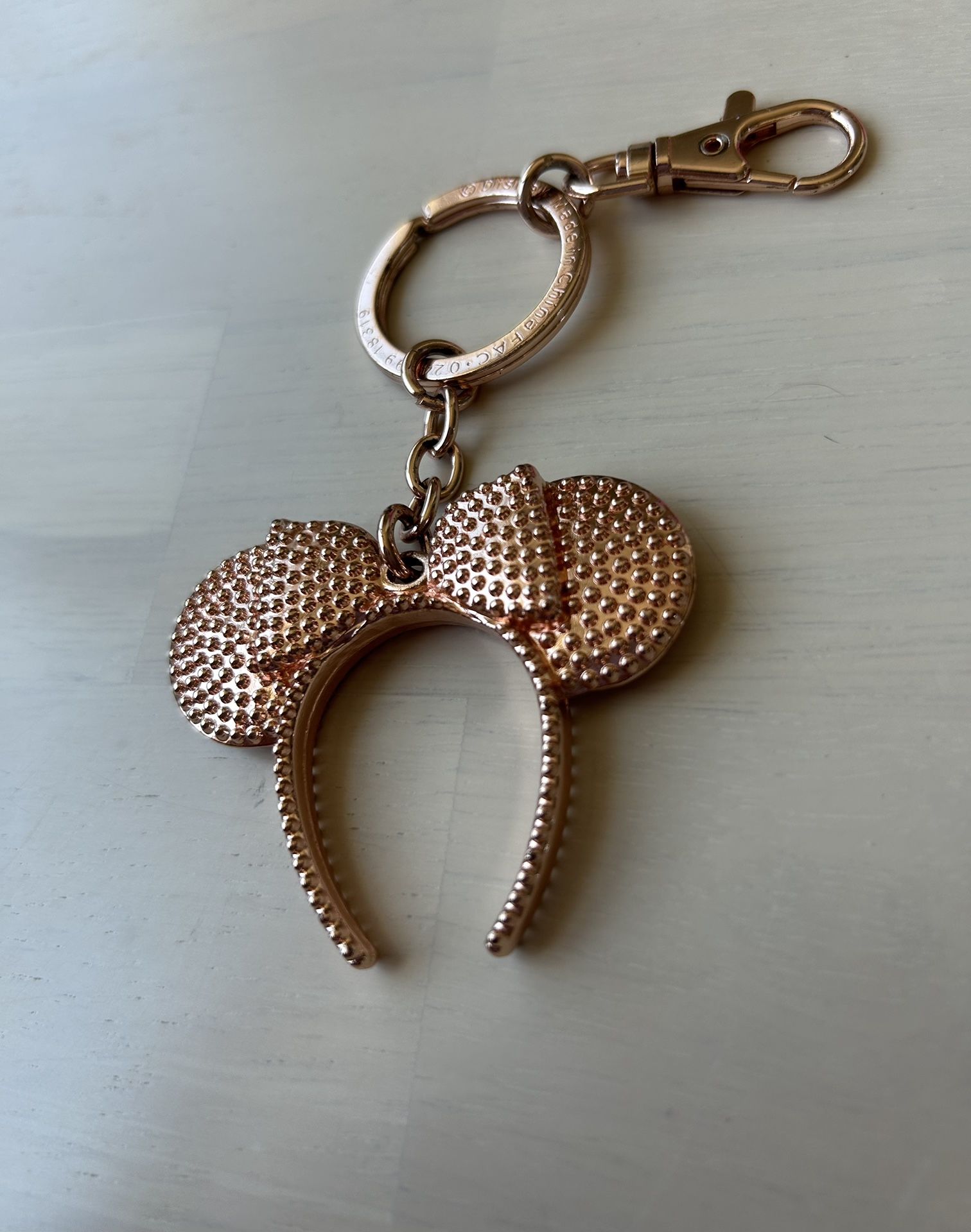 Minnie Mouse Keychain - Rosegold