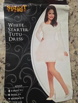 White starter tutu dress size small 4-6