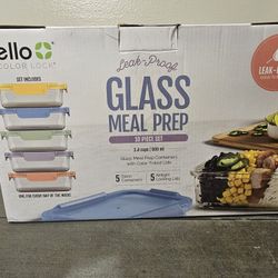 Ello 10 Pc Color Lock 3.4 Cup Meal Prep Set with Lids