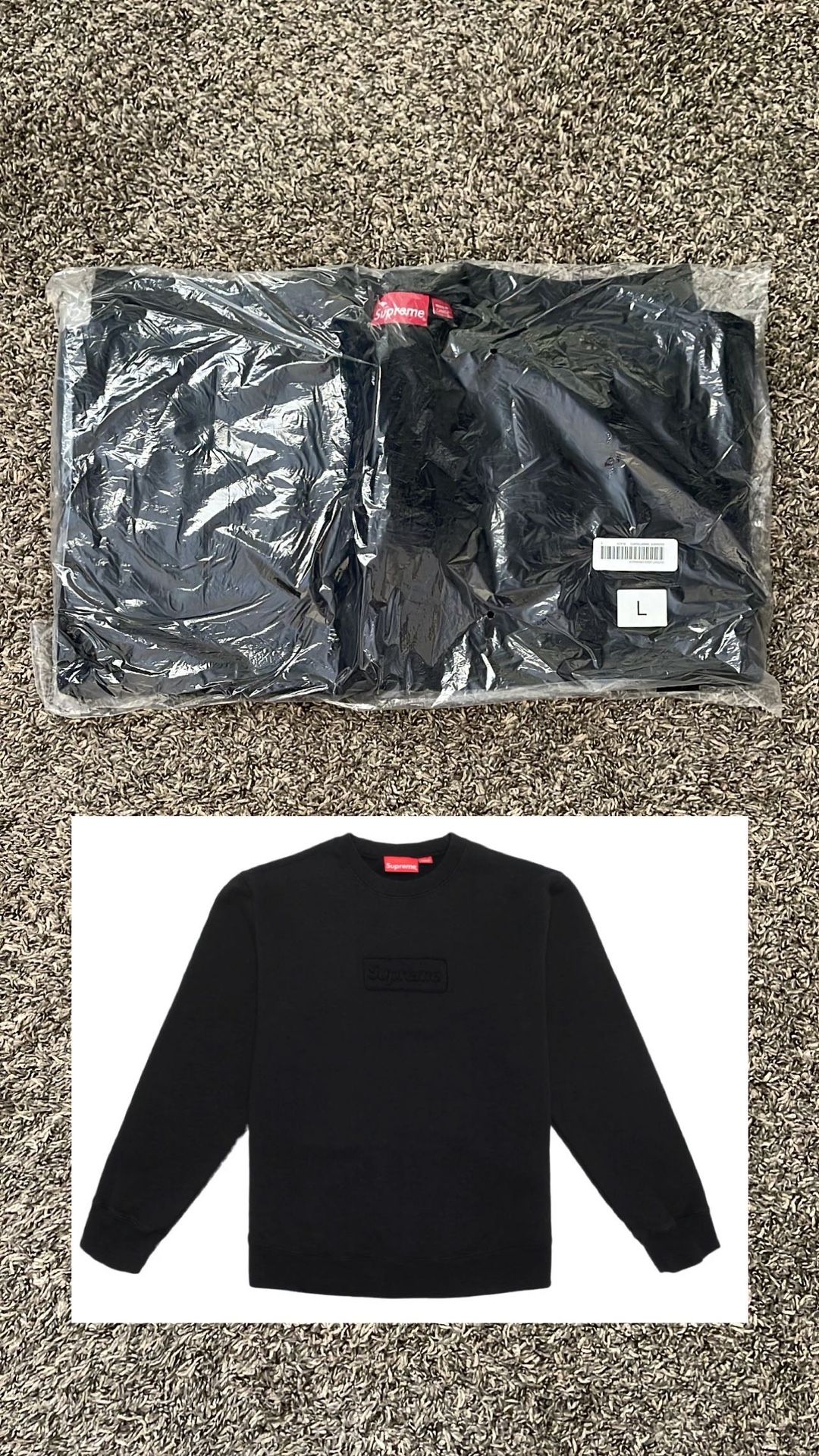 Supreme Cutout Box Logo Crewneck