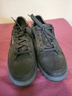 Mephisto Paco black leather shoes mens