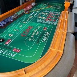 📣  FOR SALE: 12ft Handmade Craps Table! 🎲🔥