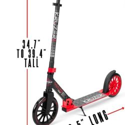 Folding Scooter red 39"Tx36"L