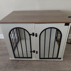 Dog crate tv stand