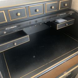 Antique Table Cabinet with Chair