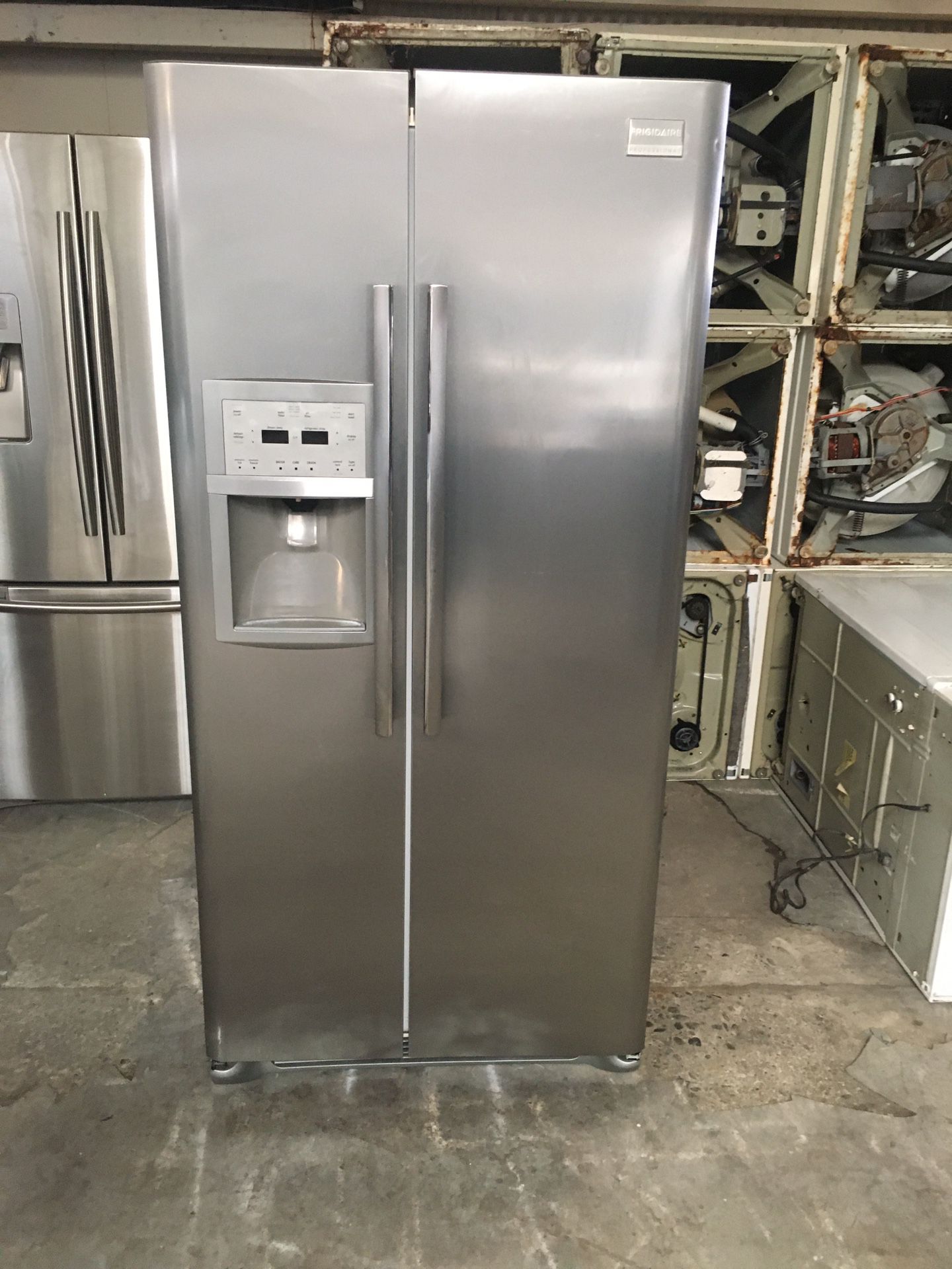 Refrigerator brand Frigidaire everything is good working condition 90 days warranty delivery and installation