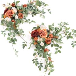 2PCS Terracotta Arch Flowers #1117