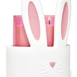 NEW BBW Ceramic Bunny Ears Candle Holder