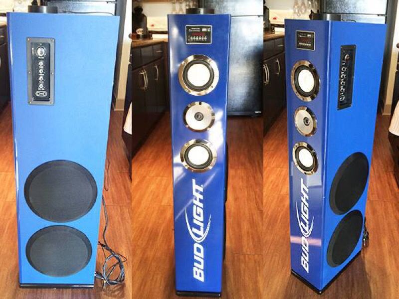 Bud Light Speaker Tower - iPod Dock
