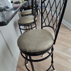 Counter Height Heavy Swivel Stools.